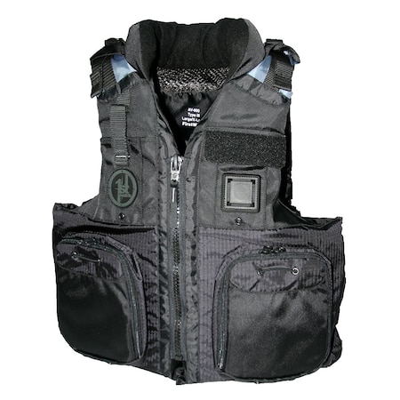 First Watch AV-800 Four Pocket Flotation Vest - Black - Small to Medium AV-800-BK-S/M